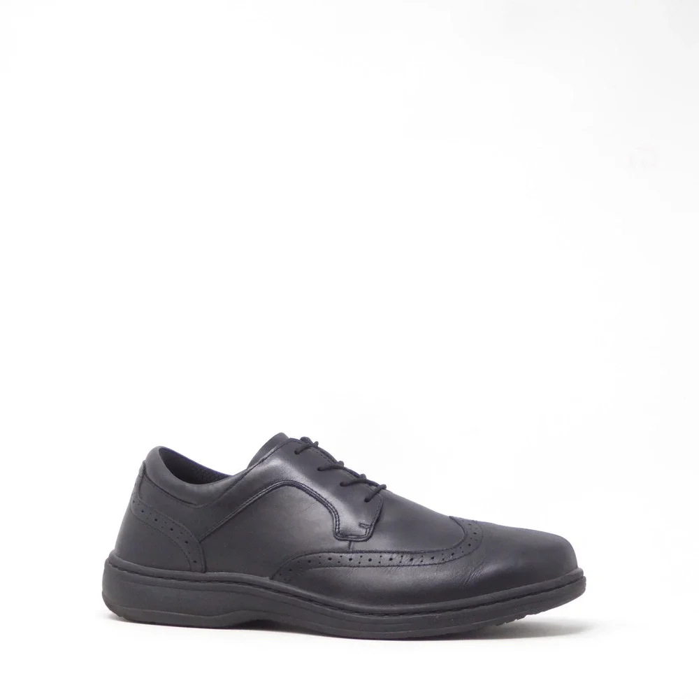 Orthofeet Moreno Mens Wingtip Oxfords Black Leather Dress Shoes 13D